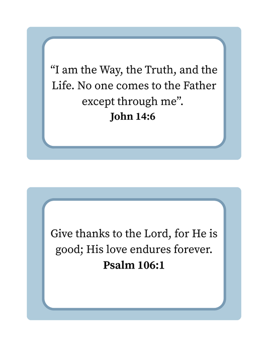 Monthly Scripture Cards