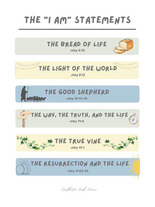 The "I Am" Statements Poster